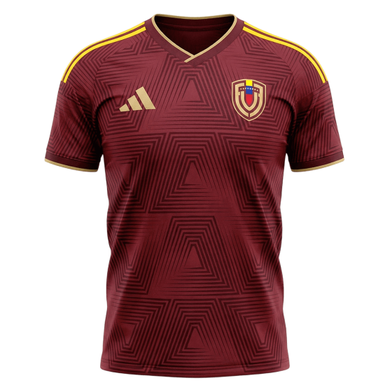 委内瑞拉主场足球队2026赛季球员版球衣